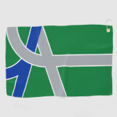 Vlag van Albany, Oregon Golfhanddoek (Horizontaal)