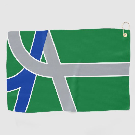 Vlag van Albany, Oregon Golfhanddoek (Horizontaal)