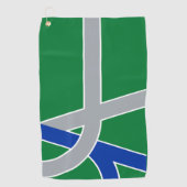 Vlag van Albany, Oregon Golfhanddoek (Voorkant)