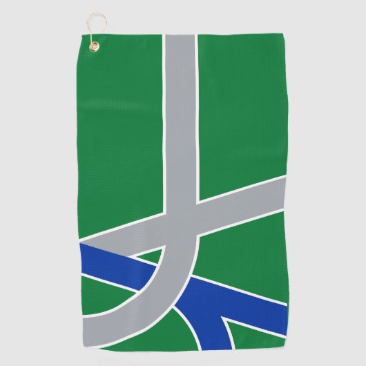 Vlag van Albany, Oregon Golfhanddoek (Voorkant)