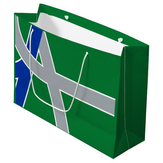 Vlag van Albany, Oregon Groot Cadeauzakje (Voorkant Gekanteld)
