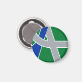 Vlag van Albany, Oregon Magneet (Voorkant / Achterkant)