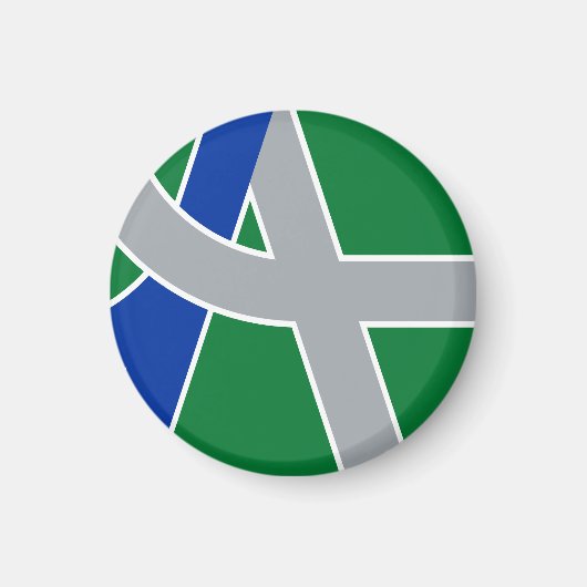 Vlag van Albany, Oregon Magneet (Voorkant)