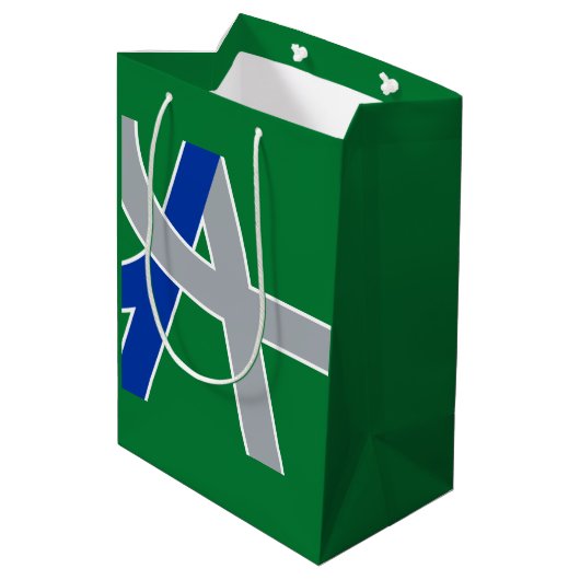 Vlag van Albany, Oregon Medium Cadeauzakje (Achterkant Gekanteld)