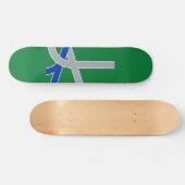 Vlag van Albany, Oregon Persoonlijk Skateboard (Horizontaal)