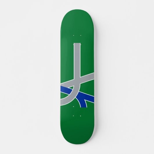 Vlag van Albany, Oregon Persoonlijk Skateboard (Voorkant)
