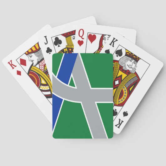 Vlag van Albany, Oregon Pokerkaarten (Achterkant)