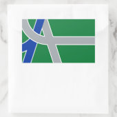 Vlag van Albany, Oregon Rechthoekige Sticker (Tas)