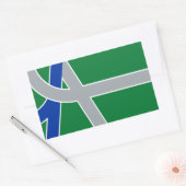 Vlag van Albany, Oregon Rechthoekige Sticker (Envelop)