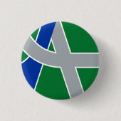 Vlag van Albany, Oregon Ronde Button 3,2 Cm (Voorkant)