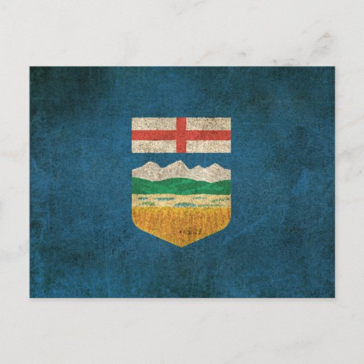 vlag van Alberta Briefkaart (Voorkant)
