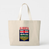 Vlag van Alberta - CANADA Grote Tote Bag (Achterkant)
