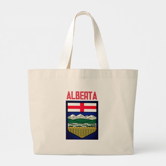 Vlag van Alberta - CANADA Grote Tote Bag (Achterkant)