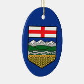 Vlag van Alberta - CANADA Keramisch Ornament (Rechts)
