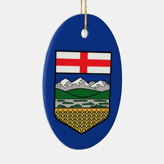 Vlag van Alberta - CANADA Keramisch Ornament (Rechts)