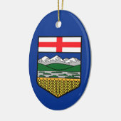 Vlag van Alberta - CANADA Keramisch Ornament (Links)