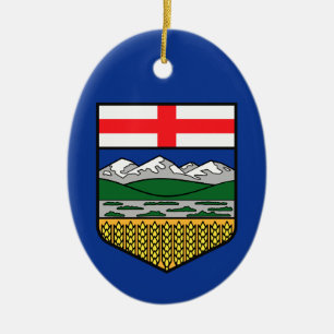 Vlag van Alberta - CANADA Keramisch Ornament