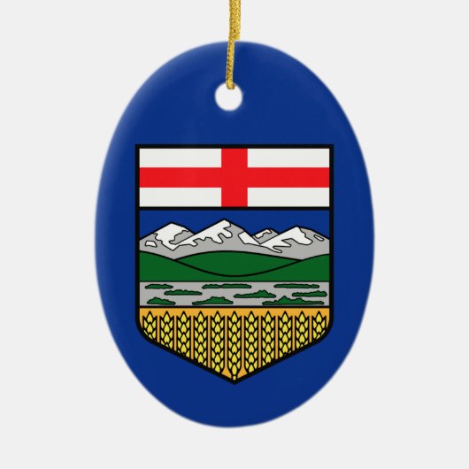 Vlag van Alberta - CANADA Keramisch Ornament (Voorkant)