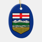 Vlag van Alberta - CANADA Keramisch Ornament (Achterkant)