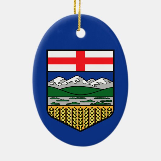 Vlag van Alberta - CANADA Keramisch Ornament (Achterkant)
