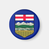 Vlag van Alberta - CANADA Magneet (Voorkant)