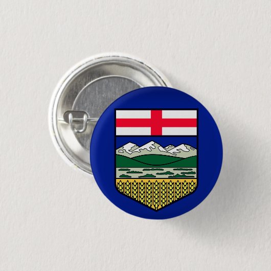 Vlag van Alberta - CANADA Ronde Button 3,2 Cm (Voorkant /achterkant)