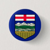 Vlag van Alberta - CANADA Ronde Button 3,2 Cm (Voorkant)