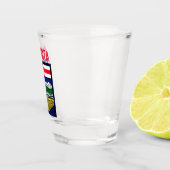 Vlag van Alberta - CANADA Shot Glas (Rechts)