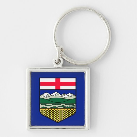 Vlag van Alberta - CANADA Sleutelhanger (Voorkant)