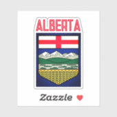 Vlag van Alberta - CANADA Sticker (Vel)