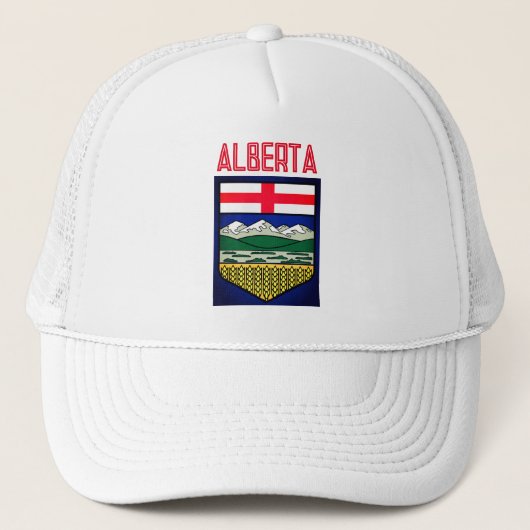 Vlag van Alberta - CANADA Trucker Pet (Voorkant)