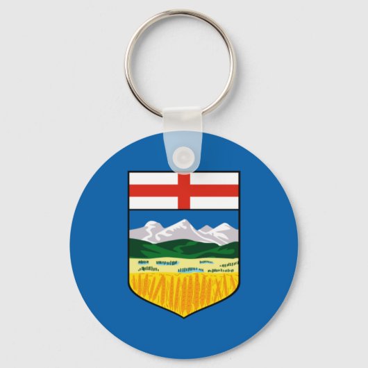 vlag van Alberta Sleutelhanger (Voorkant)