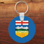 vlag van Alberta Sleutelhanger (Voorkant)