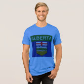 Vlag van Alberta Tri-Blend Shirt (Voorkant volledig)