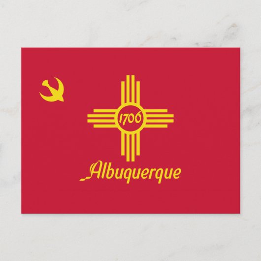 Vlag van Albuquerque, Briefkaart New Mexico (Voorkant)
