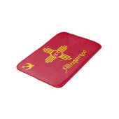 Vlag van Albuquerque, New Mexico Bath Mat (Gekanteld)