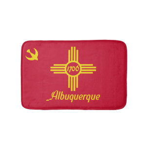 Vlag van Albuquerque, New Mexico Bath Mat
