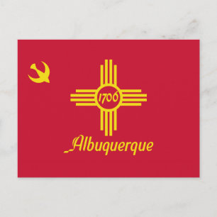 Vlag van Albuquerque (New Mexico) Briefkaart