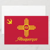 Vlag van Albuquerque (New Mexico) Briefpapier (Voorkant / Achterkant)