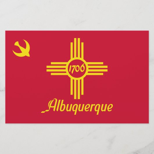 Vlag van Albuquerque (New Mexico) Briefpapier (Voorkant)