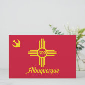 Vlag van Albuquerque (New Mexico) Briefpapier (Staand voorkant)
