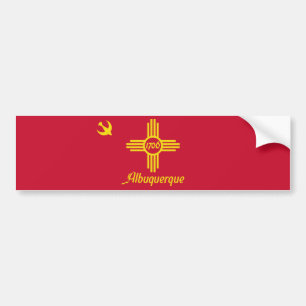 Vlag van Albuquerque (New Mexico) Bumpersticker