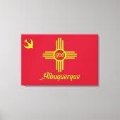 Vlag van Albuquerque (New Mexico) Canvas Afdruk (Voorkant)