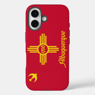 Vlag van Albuquerque, New Mexico iPhone 16 Hoesje