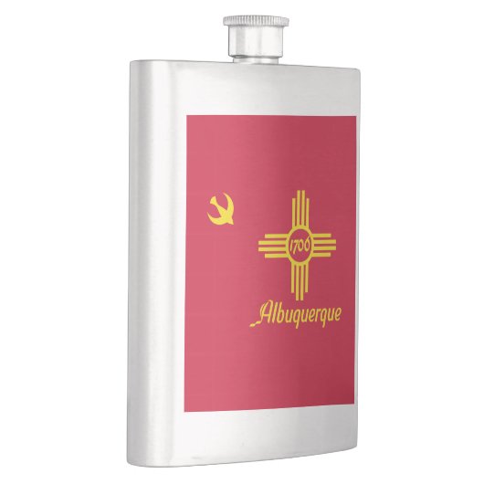 Vlag van Albuquerque, New Mexico Flask Flacon (Rechts)