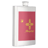 Vlag van Albuquerque, New Mexico Flask Flacon (Rechts)