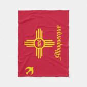 Vlag van Albuquerque, New Mexico Fleece Blanket (Voorkant)