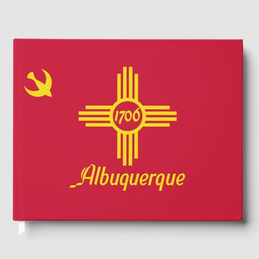 Vlag van Albuquerque (New Mexico) Gastenboek (Voorkant)