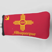 Vlag van Albuquerque, New Mexico Golf Head Hoesje Golfheadcover (Voorkant)