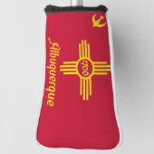 Vlag van Albuquerque, New Mexico Golf Head Hoesje Golfheadcover (Draai 90)